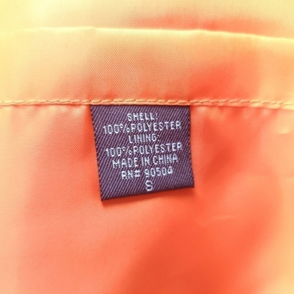 Charleston Threads Orange Blue Light Puffer Vest S - Picture 7 of 10